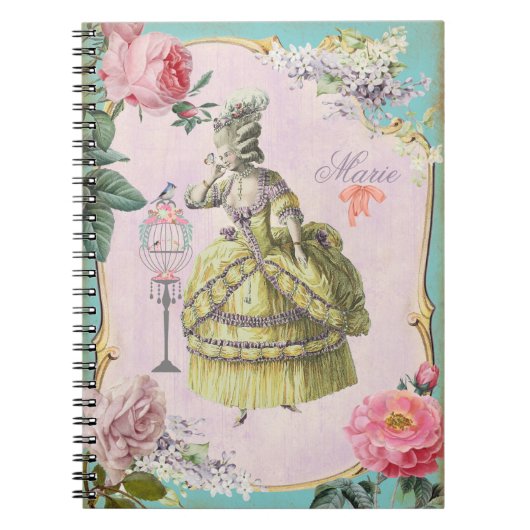 Niedlich Marie Antoinette - Notebook / 6.5x8.75 Notizblock (Vorderseite)
