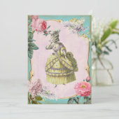 Niedlich Marie Antoinette - UAWG / Einladung (Stehend Vorderseite)