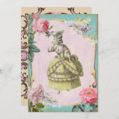 Niedlich Marie Antoinette - UAWG / Einladung (Vorne/Hinten)