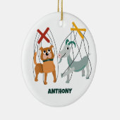 Niedlich Marionette Puppets Puppeteers Personalisi Keramik Ornament (Rechts)