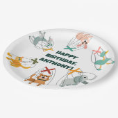 Niedlich Marionettes Puppet Show Themed Kindergebu Pappteller (Schrägansicht)