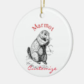 Niedlich Marmot Animal Thunder_Cove Keramik Ornament (Links)