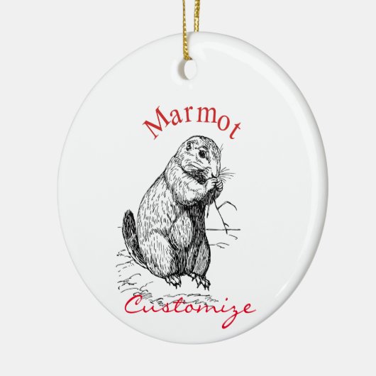 Niedlich Marmot Animal Thunder_Cove Keramik Ornament (Links)