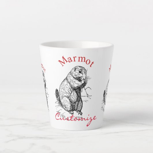 Niedlich Marmot Animal Thunder_Cove Milchtasse (Vorderseite)