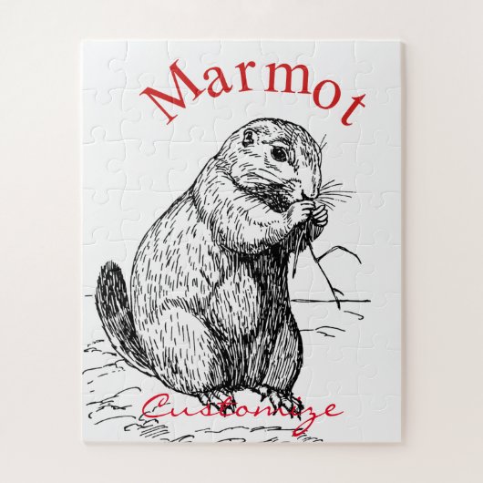 Niedlich Marmot Animal Thunder_Cove Puzzle (Vertikal)