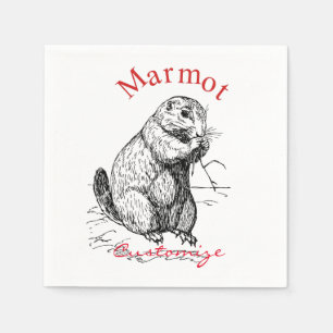 Niedlich Marmot Animal Thunder_Cove Serviette