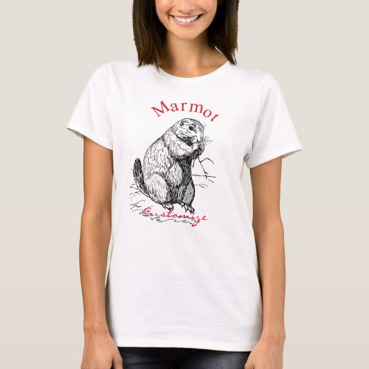 Niedlich Marmot Animal Thunder_Cove T-Shirt (Vorderseite)