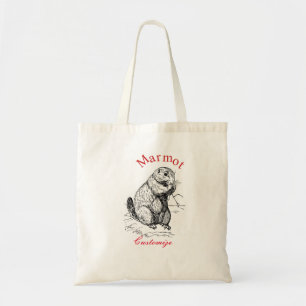 Niedlich Marmot Animal Thunder_Cove Tragetasche