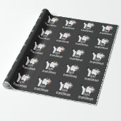 Niedlich Martial Arts Dangerous Unicorn Karate Geschenkpapier (Ungerollt)