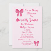 Niedlich "Mary Janes" Es ist eine MädchenBaby-Dusc Einladung (Rückseite)