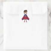 Niedlich Masked Superhero Girl Sticker (Tasche)