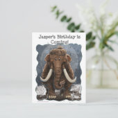 Niedlich Mastodon Ankündigungspostkarte (Stehend Vorderseite)