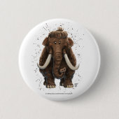 Niedlich Mastodon Button (Vorderseite)