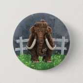 Niedlich Mastodon Button (Vorderseite)