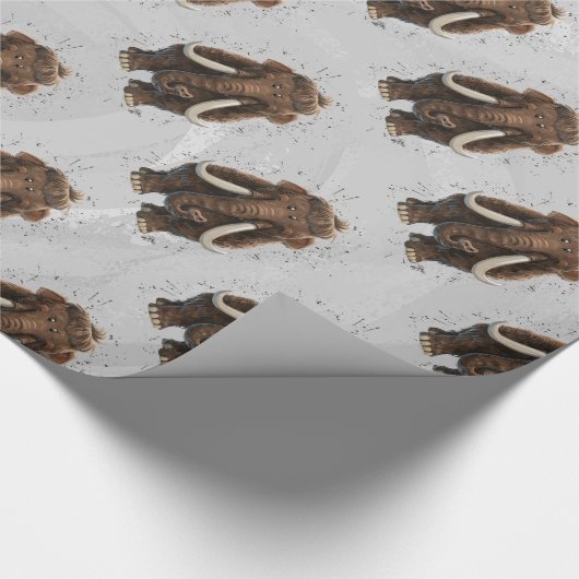 Niedlich Mastodon Geschenkpapier (Ecke)