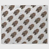 Niedlich Mastodon Geschenkpapier (Flach)