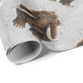 Niedlich Mastodon Geschenkpapier (Rolleneckpunkt)