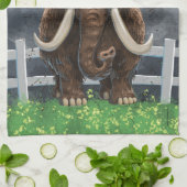 Niedlich Mastodon Geschirrtuch (Gefaltet)