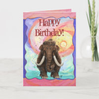 Niedlich Mastodon Happy Birthday