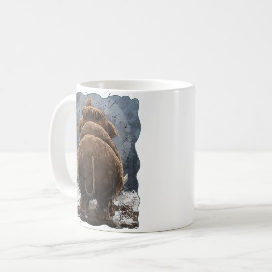 Niedlich Mastodon Kaffeetasse (Vorderseite Links)