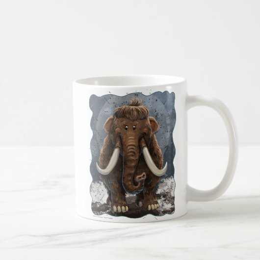 Niedlich Mastodon Kaffeetasse (Rechts)