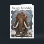 Niedlich Mastodon Karte<br><div class="desc">Süße Tier Parade Mastodon ist für die lustige Seite von Ihnen und ist perfekt für Tierfreunde jeden Alters. Sehen Sie dieses niedliche prähistorische Tier,  das von vorne und von hinten auf viele Produkte mit Kunstwerken unseres preisgekrönten Künstlers Traci Van Wagoner kommt.</div>