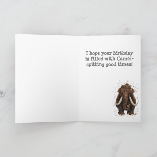 Niedlich Mastodon Karte (Innenseite)