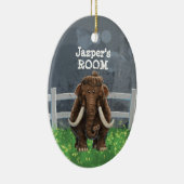 Niedlich Mastodon Keramik Ornament (Rechts)