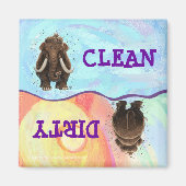 Niedlich Mastodon Magnet (Vorne)