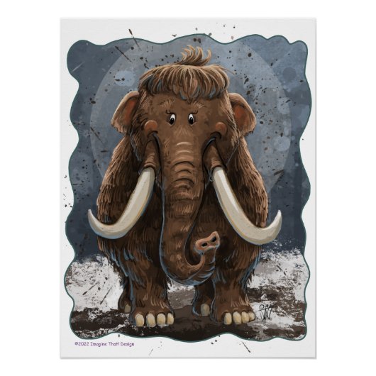 Niedlich Mastodon Poster (Vorderseite)