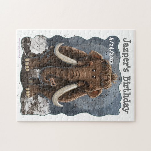 Niedlich Mastodon Puzzle (Horizontal)