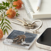 Niedlich Mastodon Schlüsselanhänger (Vorderseite rechts)