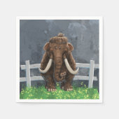Niedlich Mastodon Serviette (Vorderseite)