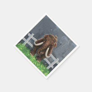Niedlich Mastodon Serviette