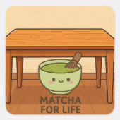 Niedlich Matcha Bowl Sticker (Vorderseite)