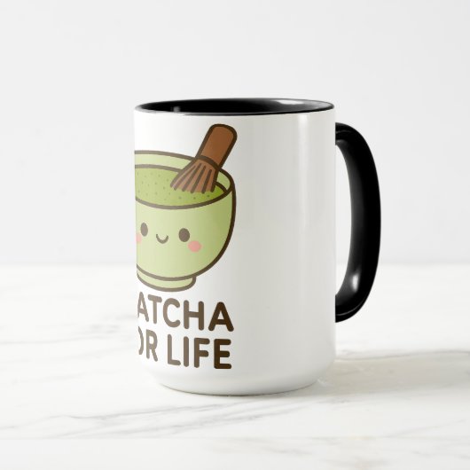 Niedlich Matcha Bowl Sticker Tasse (VorderseiteRechts)