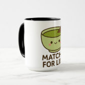 Niedlich Matcha Bowl Sticker Tasse (Vorderseite Links)
