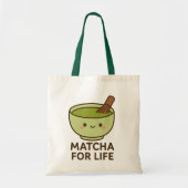 Niedlich Matcha Bowl Sticker Tragetasche (Vorne)