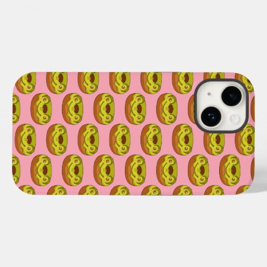 Niedlich Matcha Frog Donut Case-Mate iPhone Hülle (Rückseite (Horizontal))