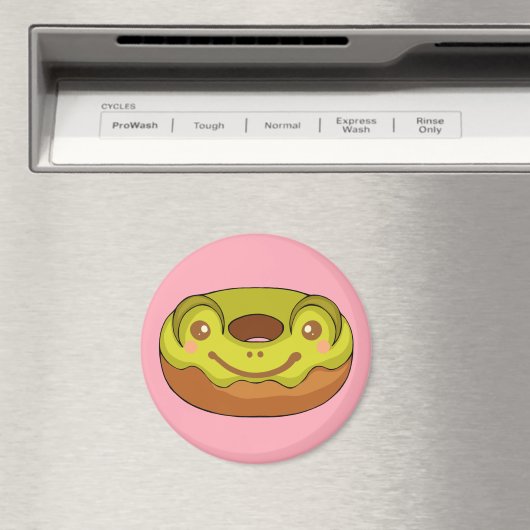 Niedlich Matcha Frog donut Magnet (In Situ (Geschirrspüler))