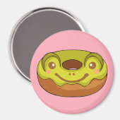 Niedlich Matcha Frog donut Magnet (Vorderseite/Rückseite)