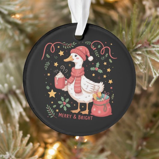 Niedlich Matching Christmas Goose Funny Family Duc Ornament (Baum)