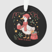 Niedlich Matching Christmas Goose Funny Family Duc Ornament (Vorderseite)