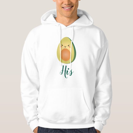 Niedlich Matching Couple Avocados Funny Lasse Avoc Hoodie (Vorderseite)
