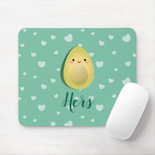 Niedlich Matching Couple Avocados Funny Lasse Avoc Mousepad (Mit Mouse)