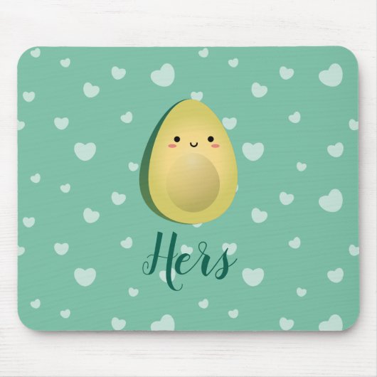 Niedlich Matching Couple Avocados Funny Lasse Avoc Mousepad (Vorne)