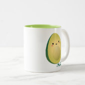 Niedlich Matching Couple Avocados Funny Lasse Avoc Zweifarbige Tasse (VorderseiteRechts)