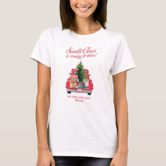 Niedlich Matching Family Santa Claus Vintag Red Tr T-Shirt