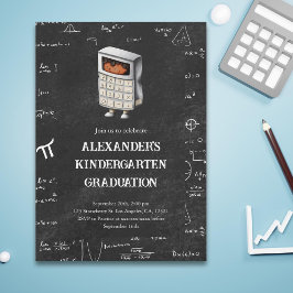 Niedlich Mathe Black Kid Kindergarten Abschluss Einladung