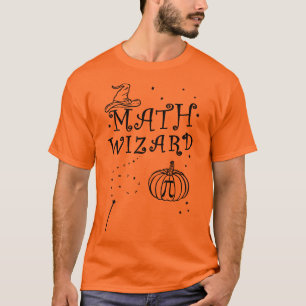 Niedlich Mathe Wizard Pumpkin Pi Pie Teacher Hallo T-Shirt